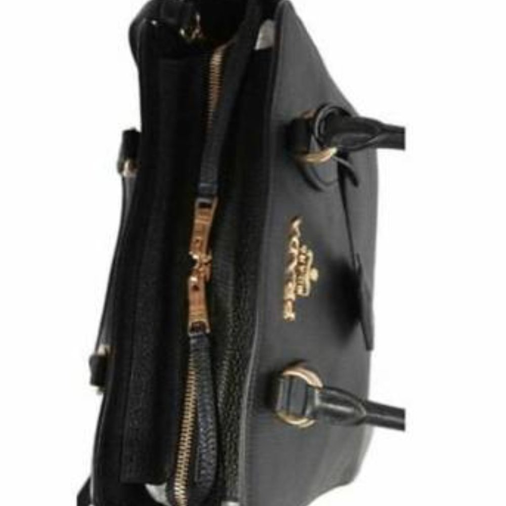 Prada Vitello Phenix Black Leather Tote - Picture 2 of 9